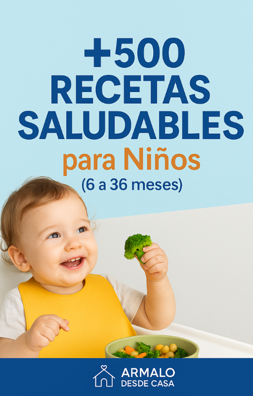 +500 Recetas Saludables para niños de 0 a 5 años 👶